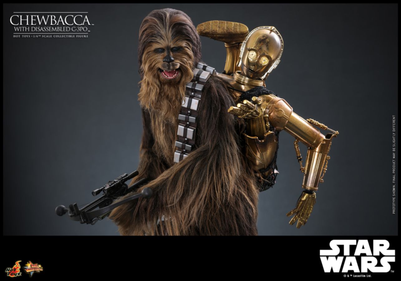 Star Wars - Chewbacca with Disassembled C-3PO 1:6 Scale Collectable Action Figure