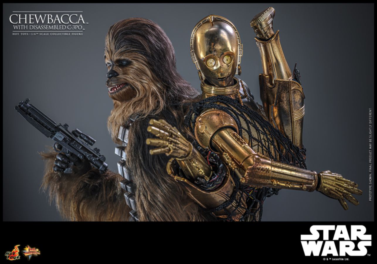 Star Wars - Chewbacca with Disassembled C-3PO 1:6 Scale Collectable Action Figure