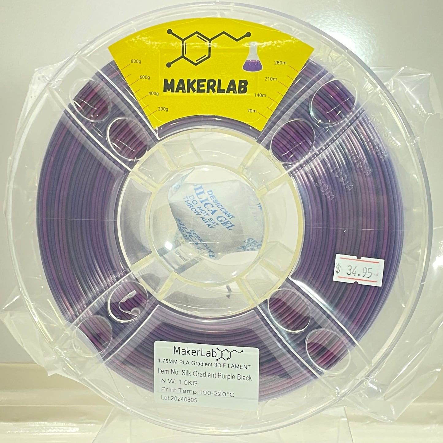 PURPLE BLACK SLIK GRAIDENT 1kg PLA+