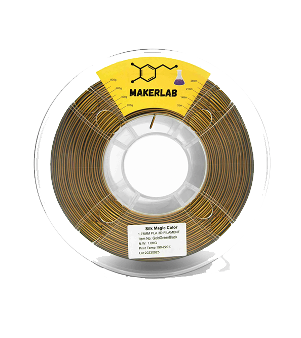 GOLD GREEN BLACK 1kg PLA+