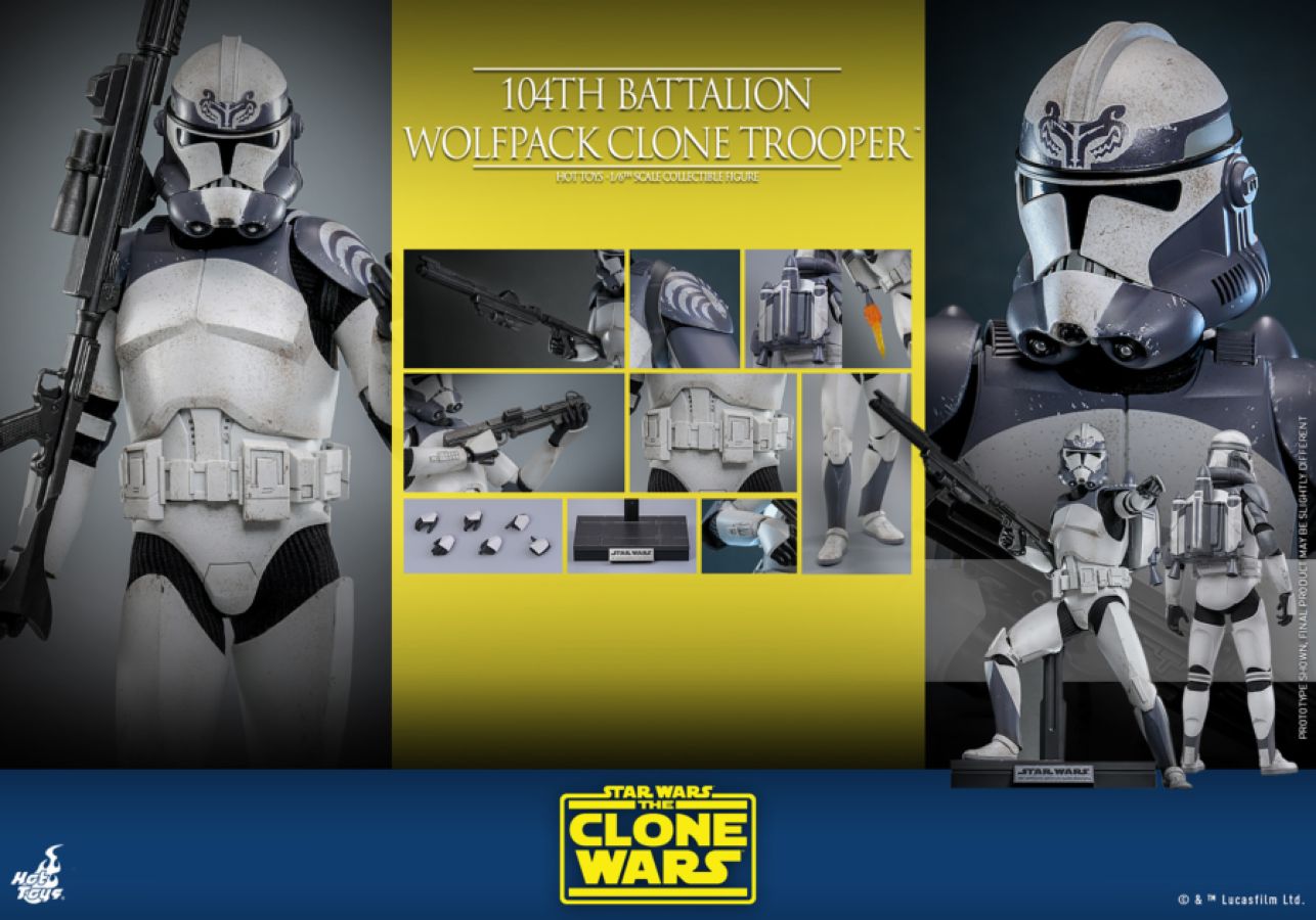 Star Wars - 104th Battalion Wolfpack Clone Trooper Deluxe 1:6 Scale Collectable Action Figure