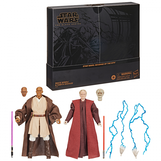 Star Wars The Black Series - Mace Windu & Darth Sidious - Revenge of the Sith