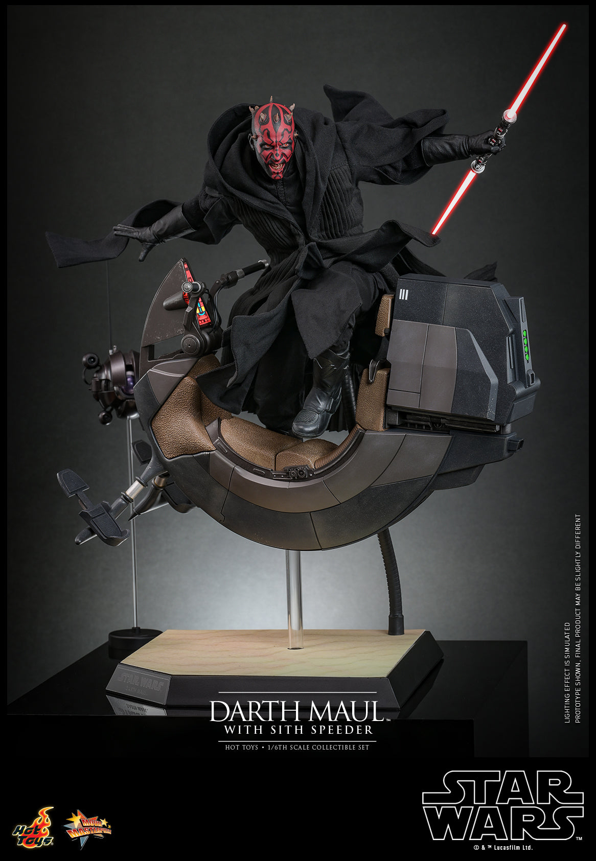 Star Wars Episode I: The Phantom Menace - Darth Maul with Sith Speeder 1:6 Scale Collectible Set