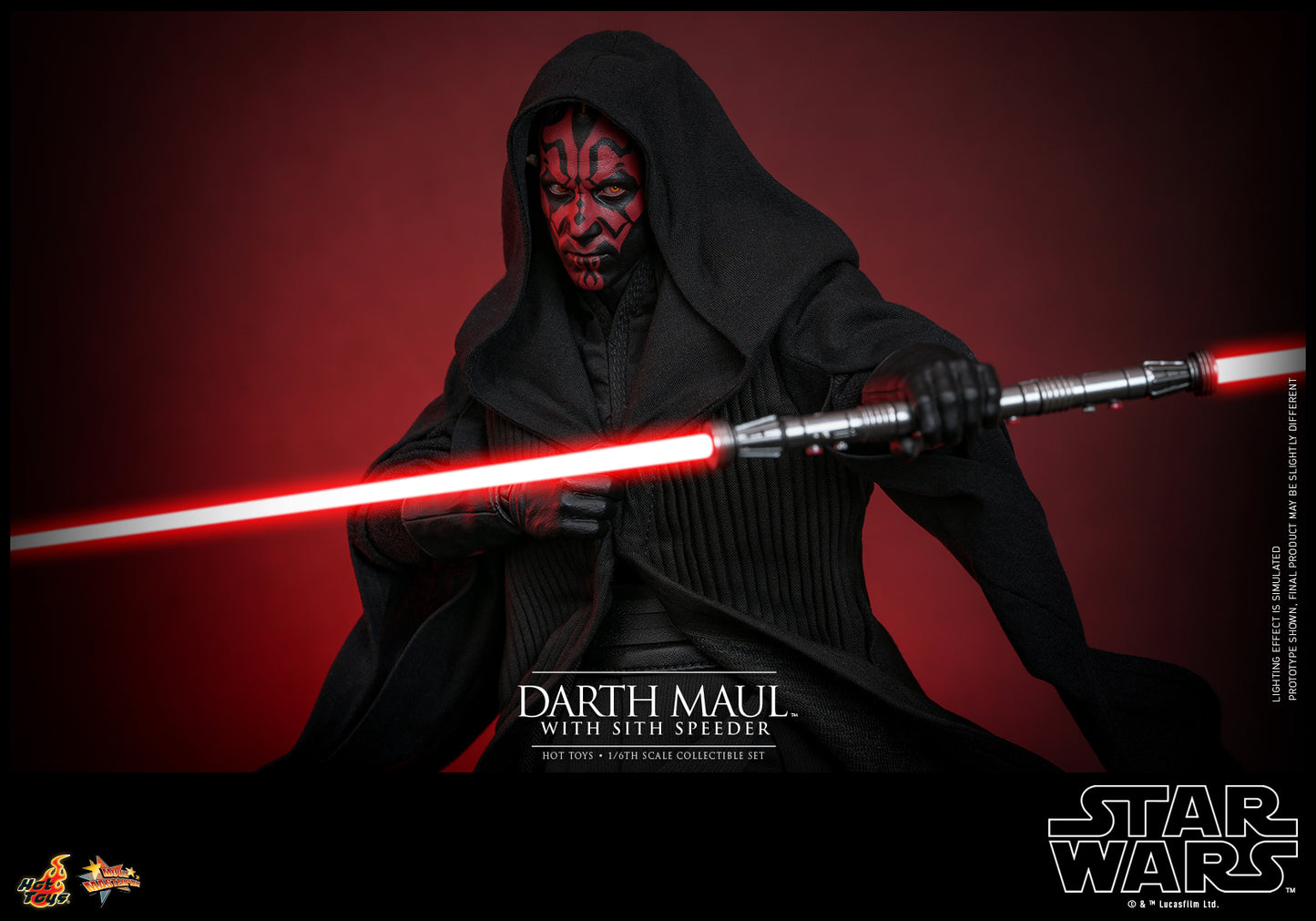 Star Wars Episode I: The Phantom Menace - Darth Maul with Sith Speeder 1:6 Scale Collectible Set