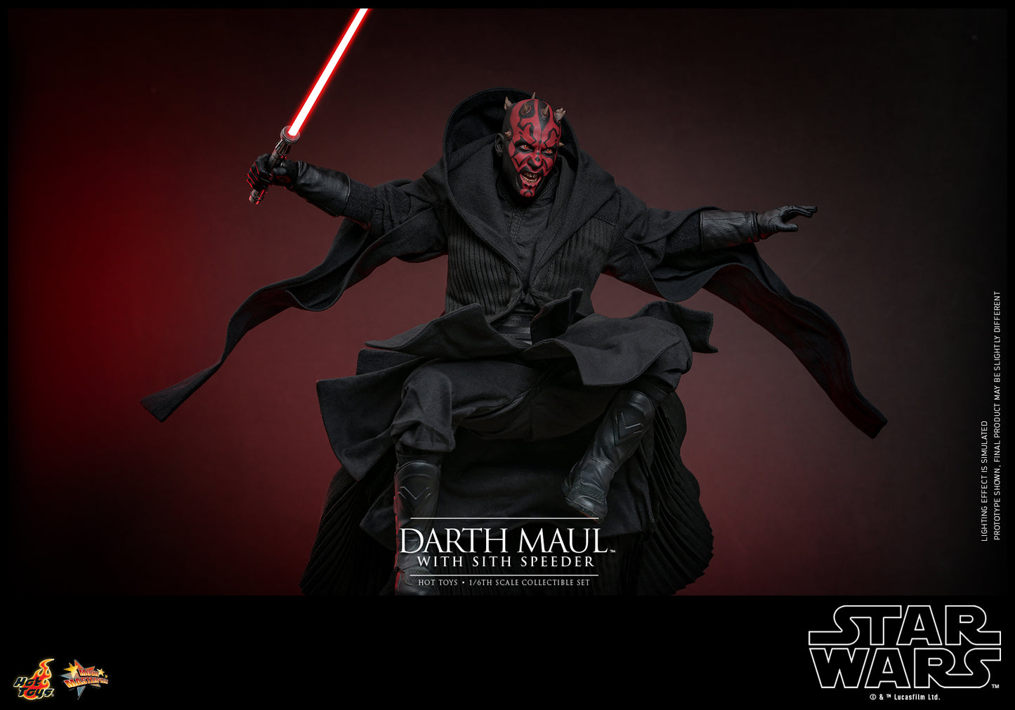 Star Wars Episode I: The Phantom Menace - Darth Maul with Sith Speeder 1:6 Scale Collectible Set