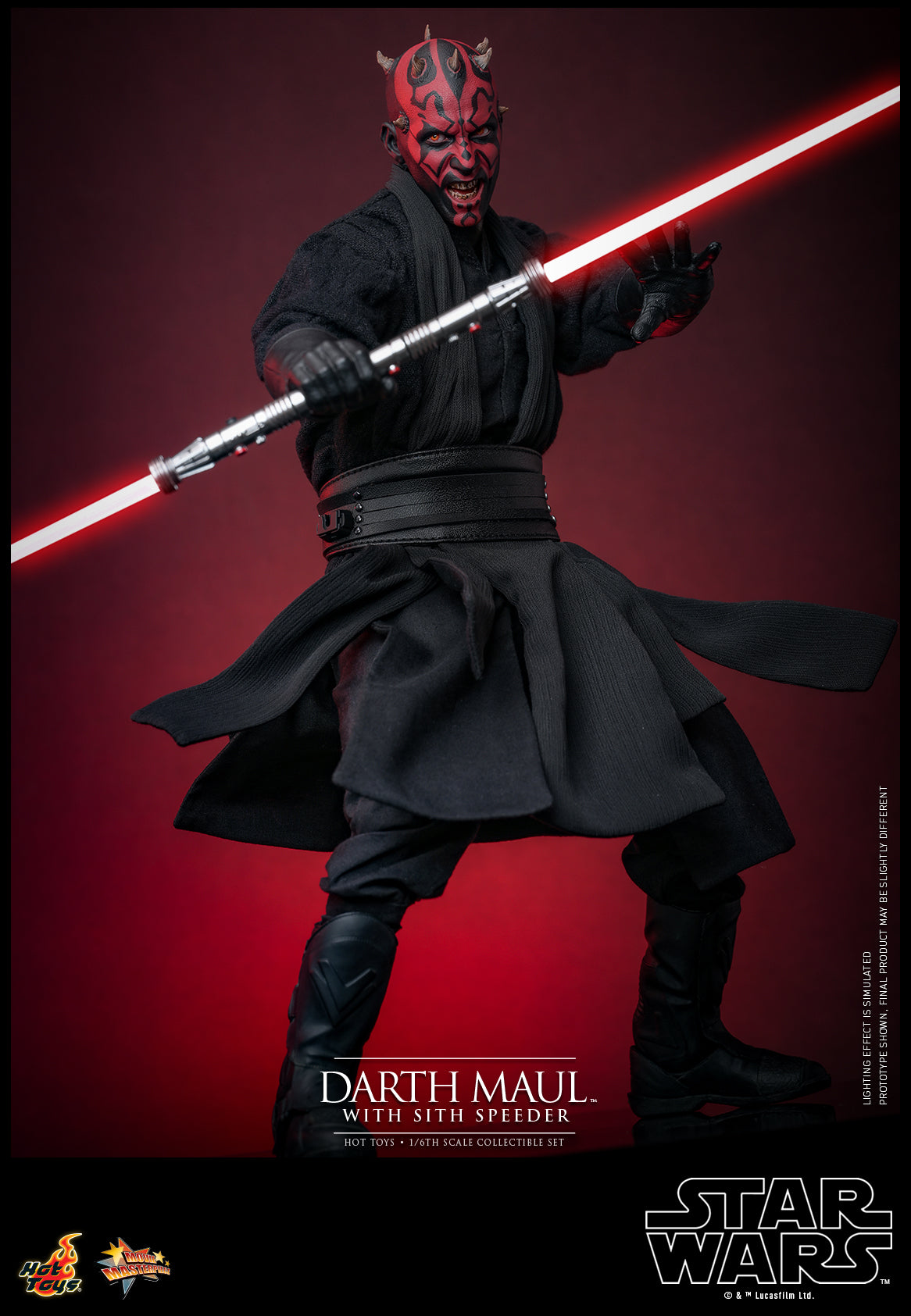 Star Wars Episode I: The Phantom Menace - Darth Maul with Sith Speeder 1:6 Scale Collectible Set