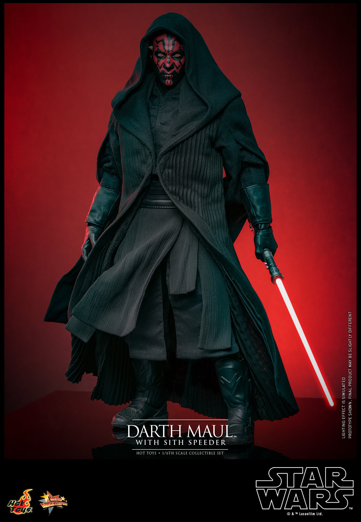 Star Wars Episode I: The Phantom Menace - Darth Maul with Sith Speeder 1:6 Scale Collectible Set