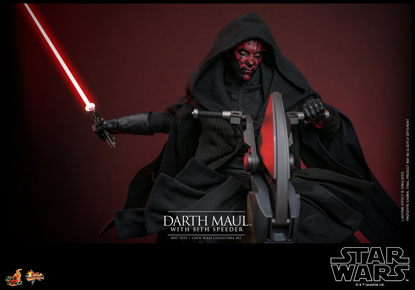 Star Wars Episode I: The Phantom Menace - Darth Maul with Sith Speeder 1:6 Scale Collectible Set