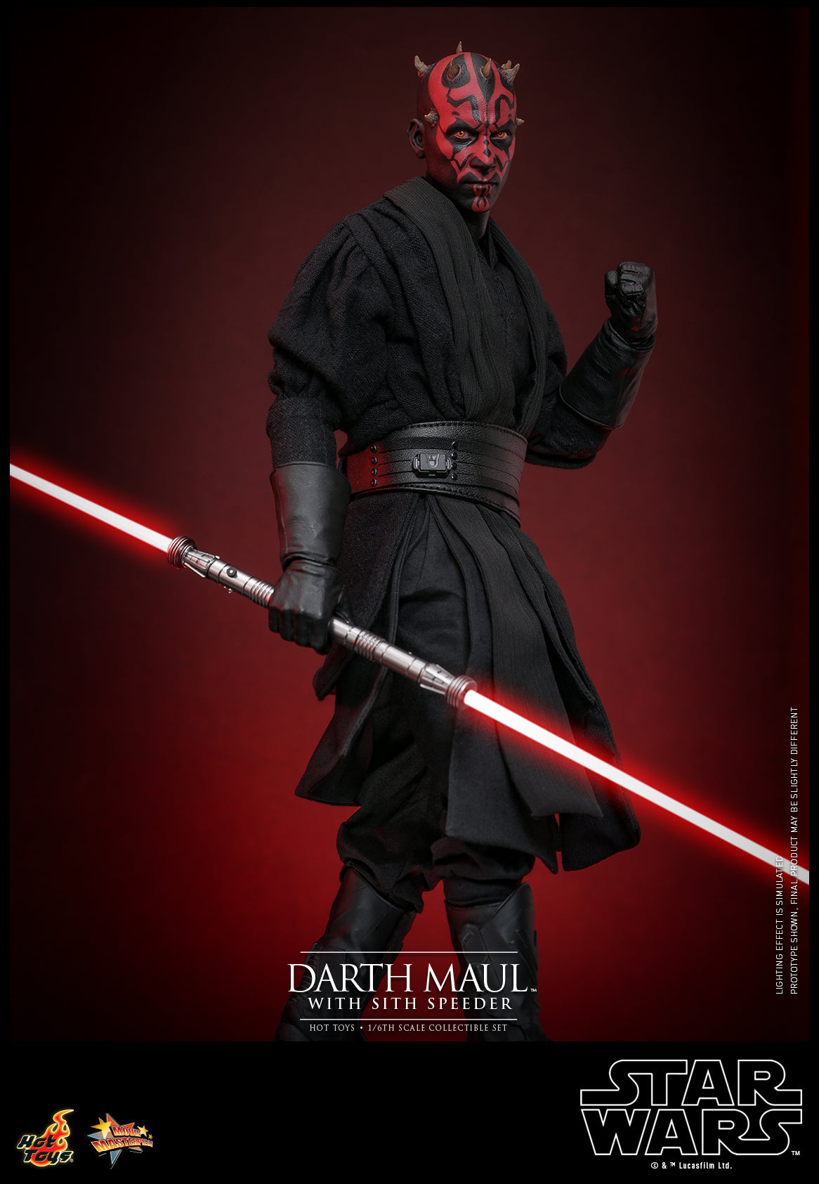 Star Wars Episode I: The Phantom Menace - Darth Maul with Sith Speeder 1:6 Scale Collectible Set