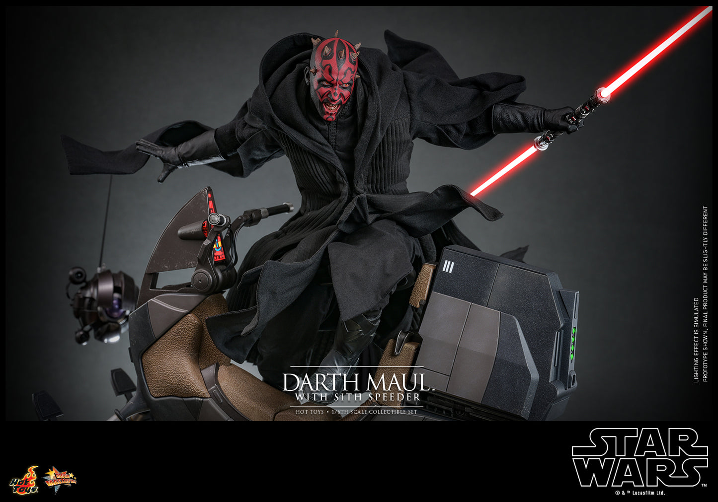 Star Wars Episode I: The Phantom Menace - Darth Maul with Sith Speeder 1:6 Scale Collectible Set