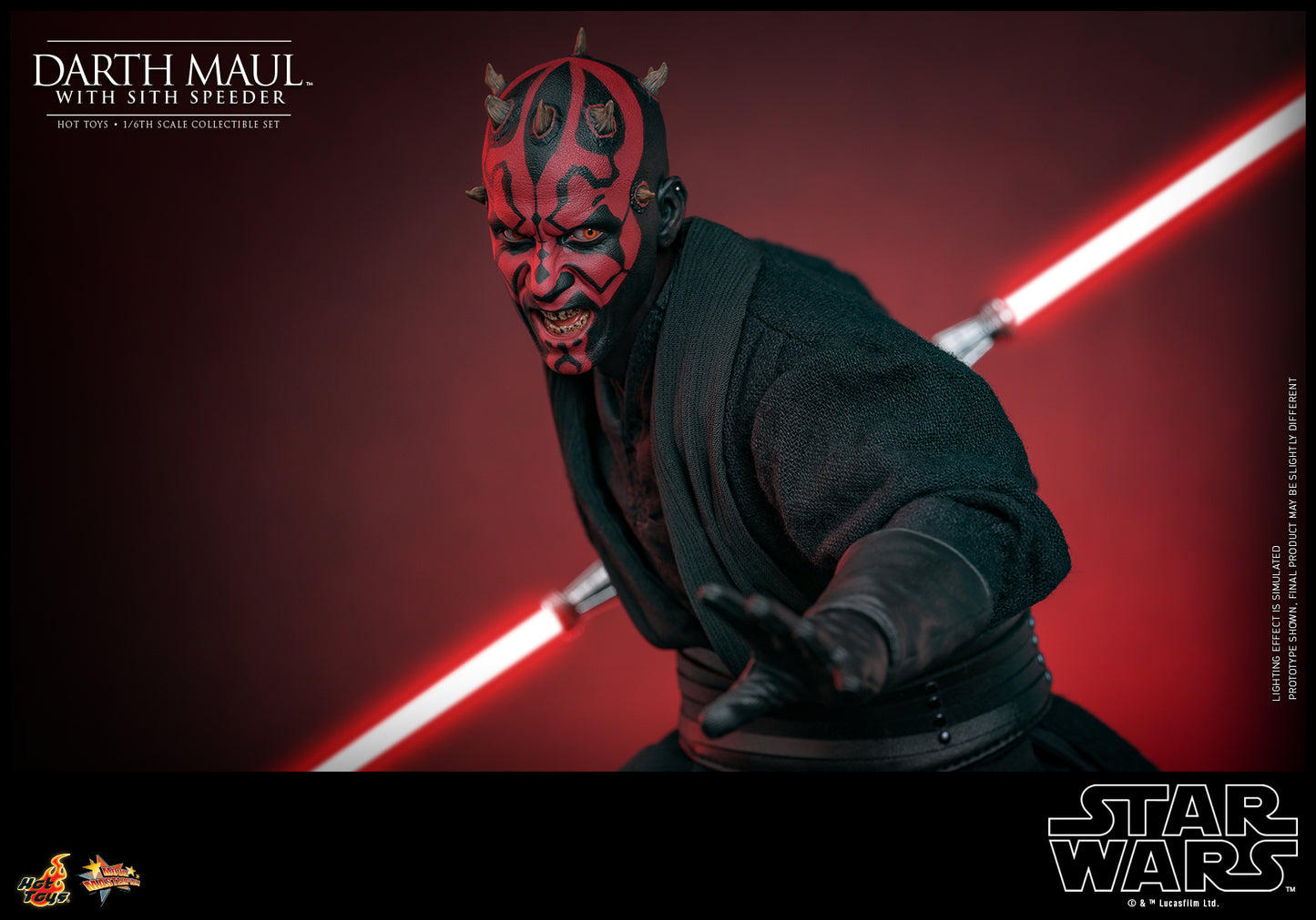 Star Wars Episode I: The Phantom Menace - Darth Maul with Sith Speeder 1:6 Scale Collectible Set