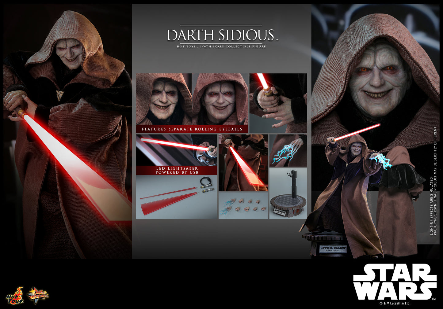 Star Wars: Revenge of the Sith™ - 1/6th scale Darth Sidious™ Collectible Figure