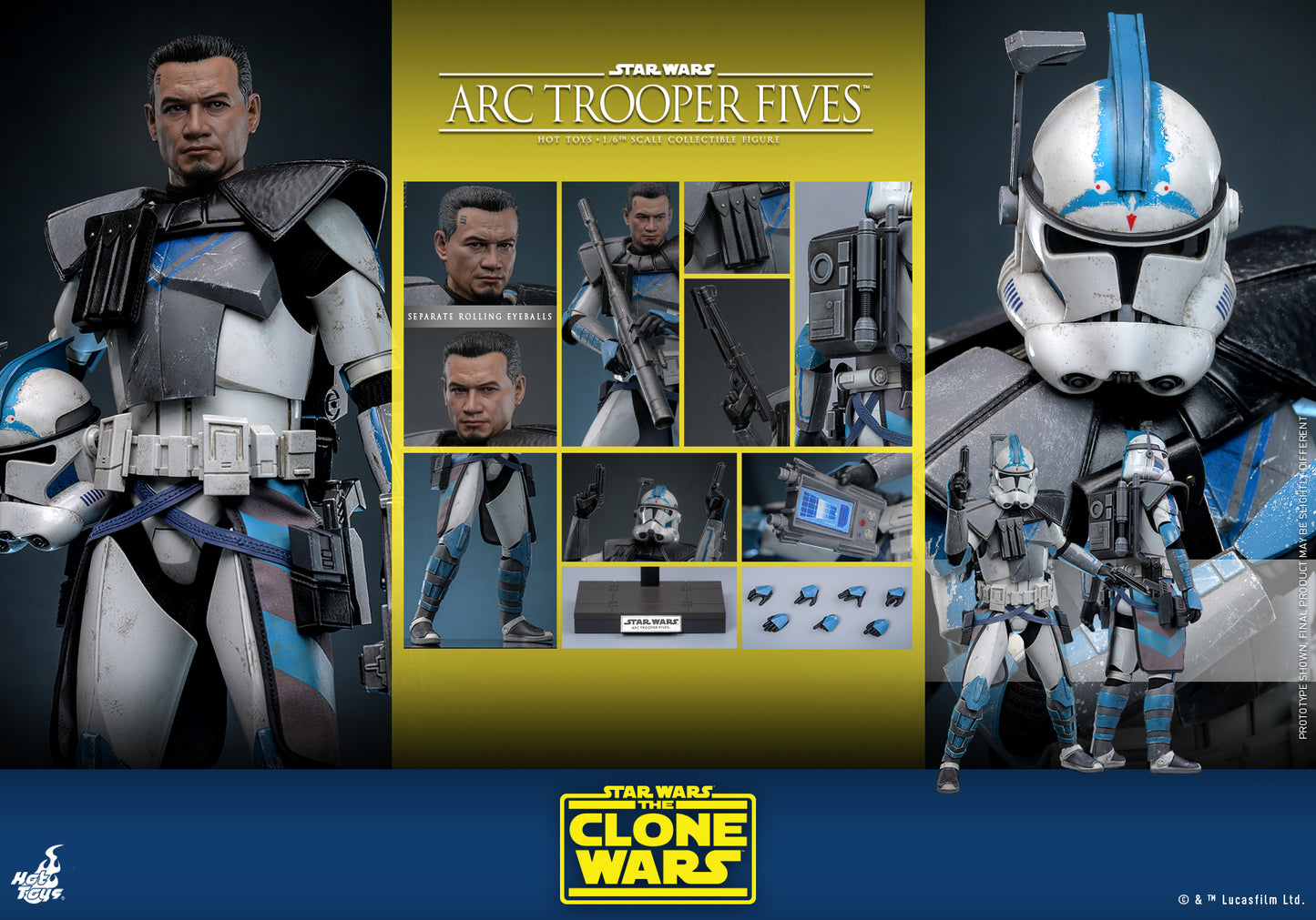 Star Wars: The Clone Wars™ - 1/6th scale Arc Trooper Fives™ Collectible Figure