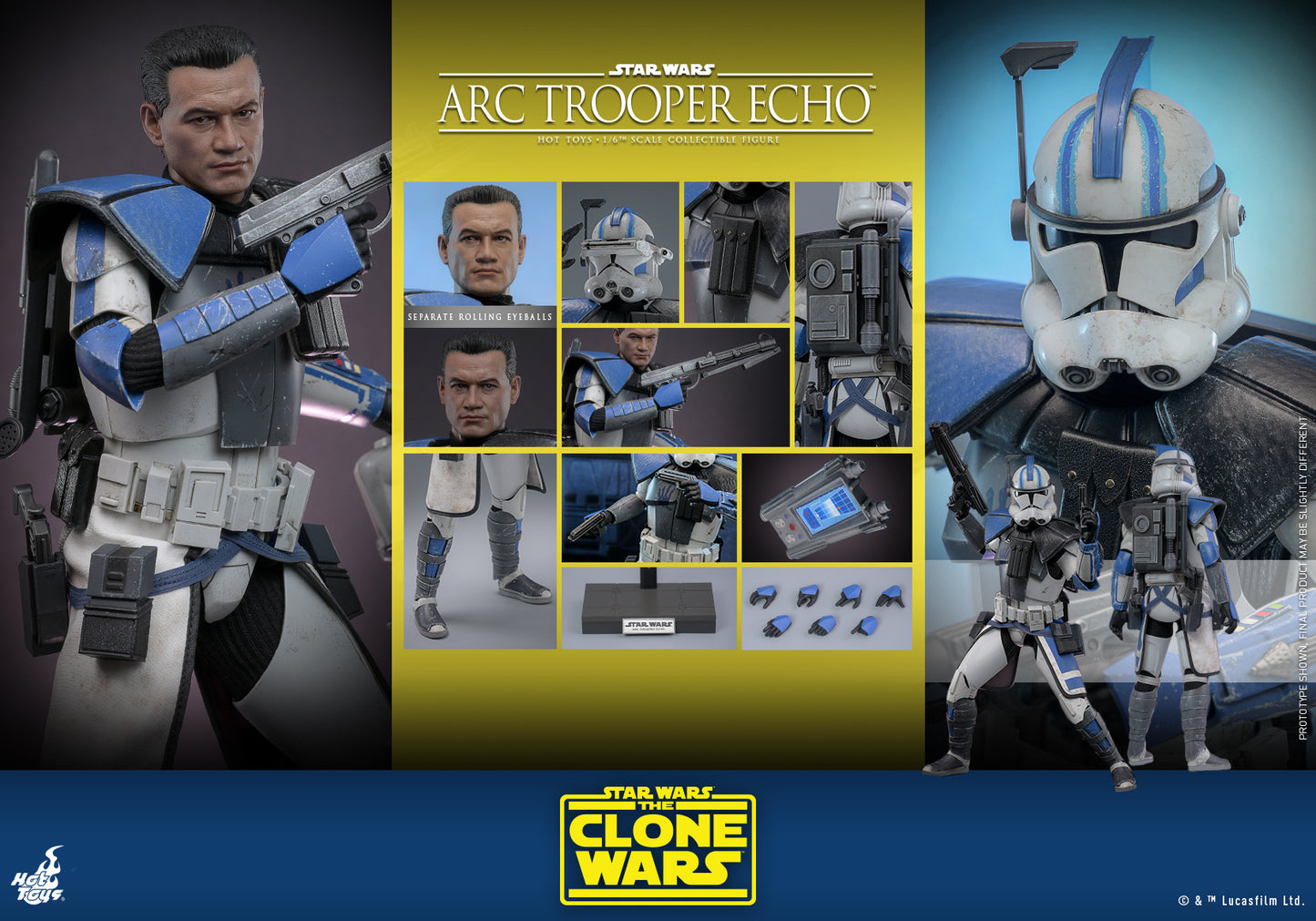 Star Wars: The Clone Wars™ - 1/6th scale Arc Trooper Echo™ Collectible Figure