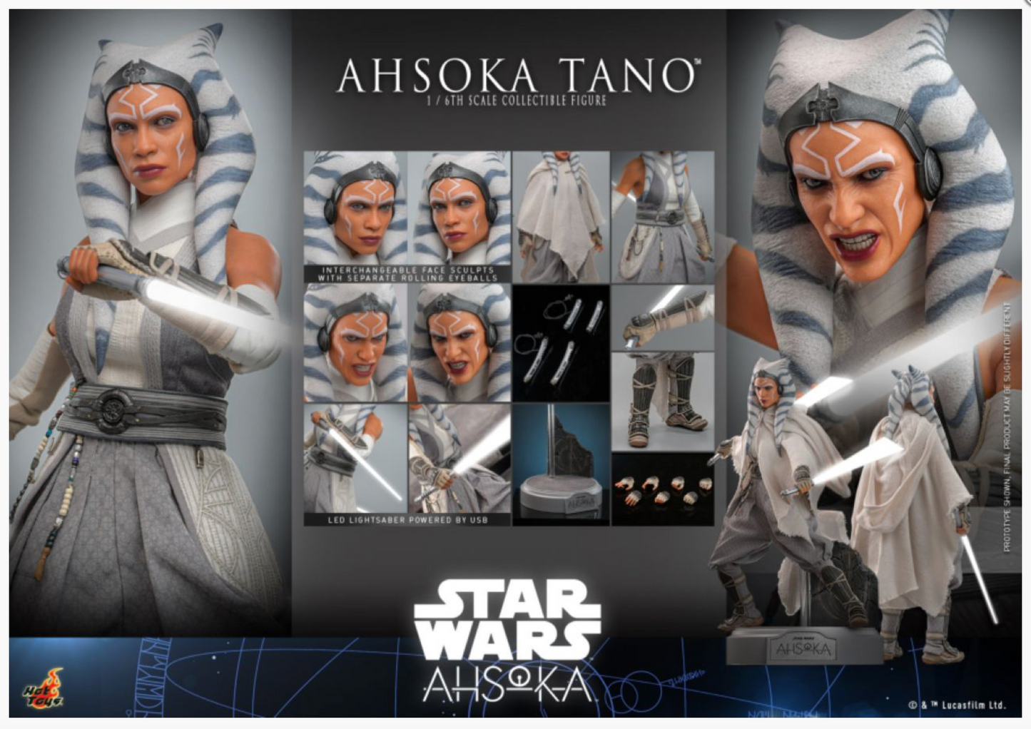 Star Wars: Ahsoka (TV) - Ahsoka Tano 1:6 Scale Collectable Figure