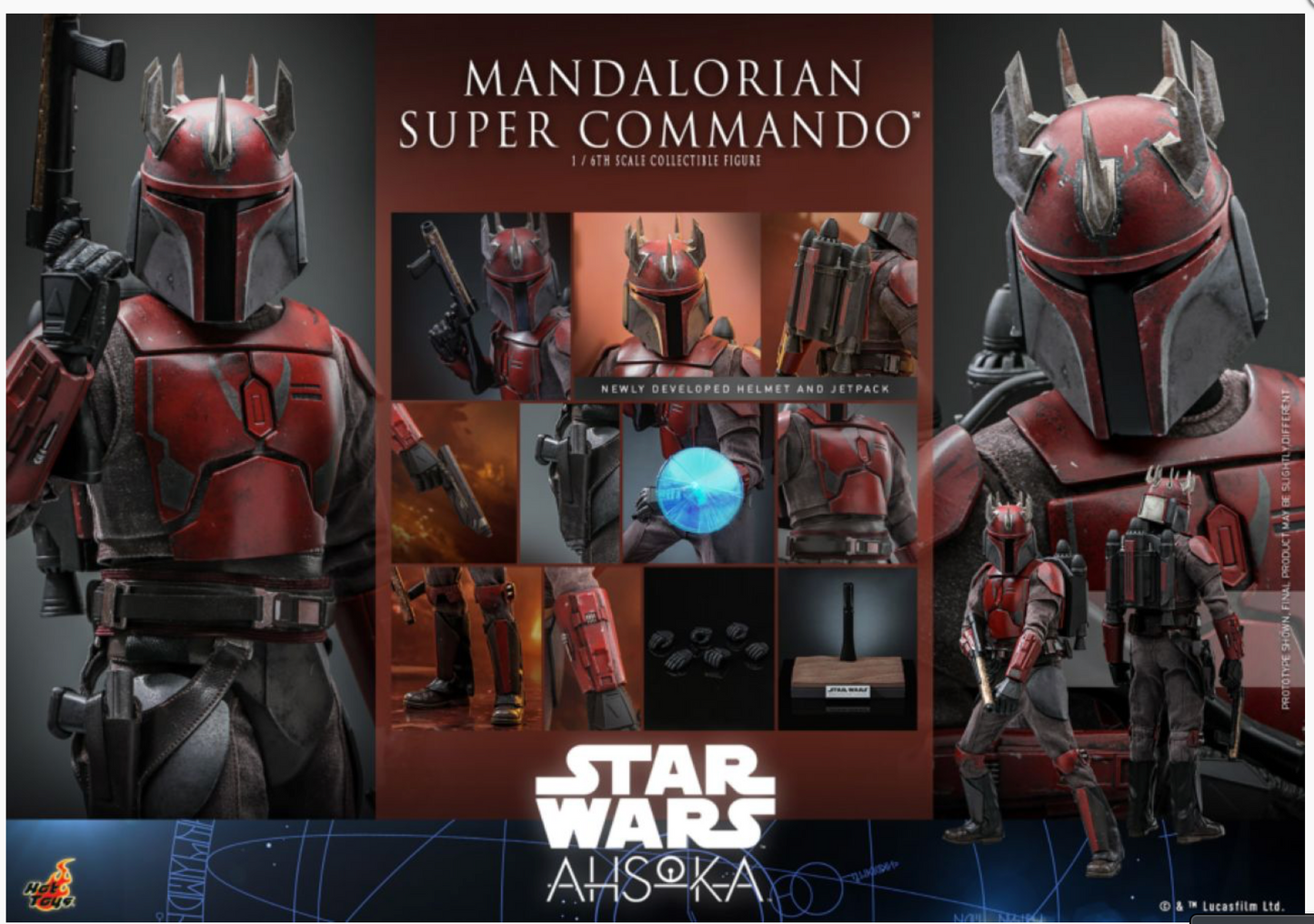 Star Wars: Ahsoka - Mandalorian Super Commando 1:6 Scale Collectable Action Figure