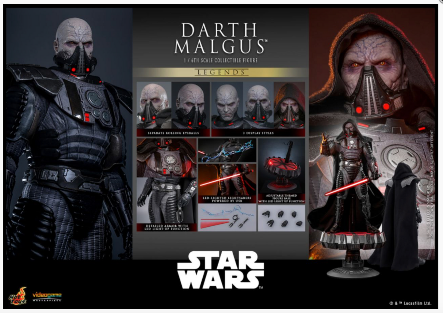 Star Wars - Darth Malgus 1:6 Scale Collectable Action Figure