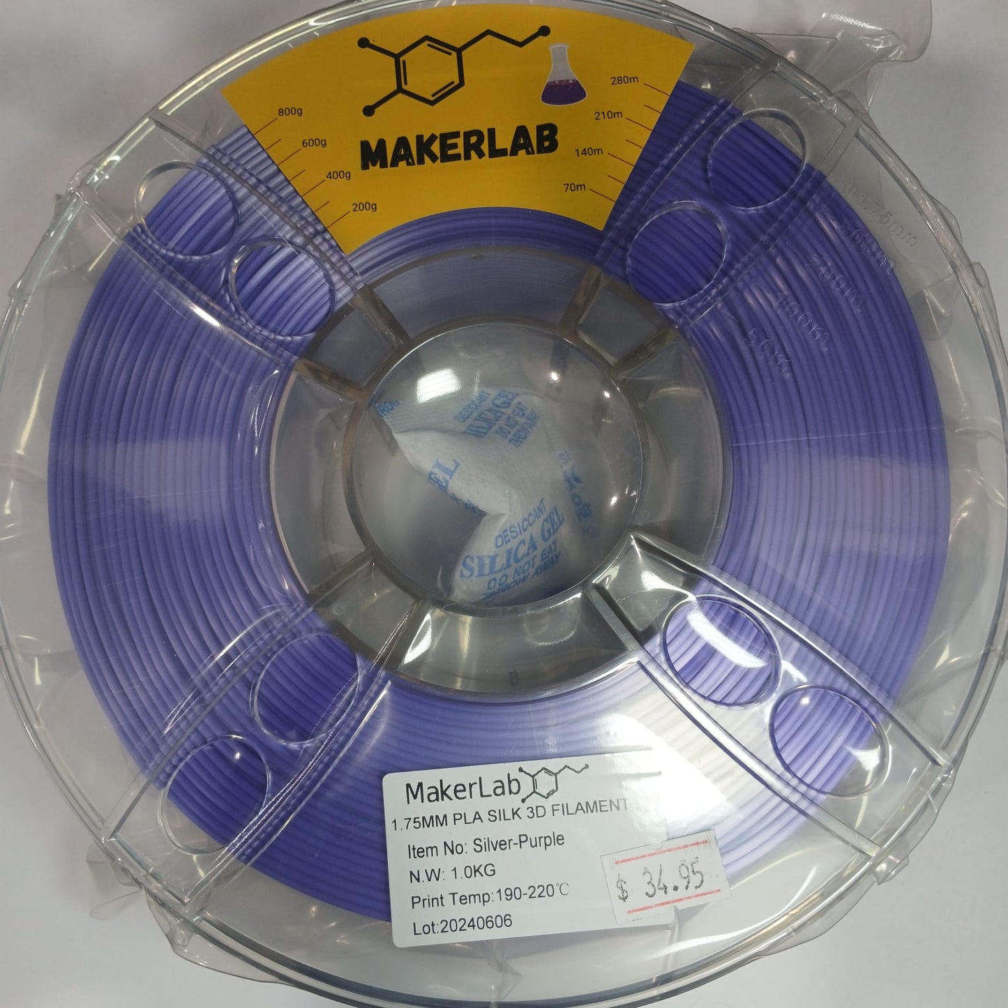 SILVER PURPLE 1kg PLA+